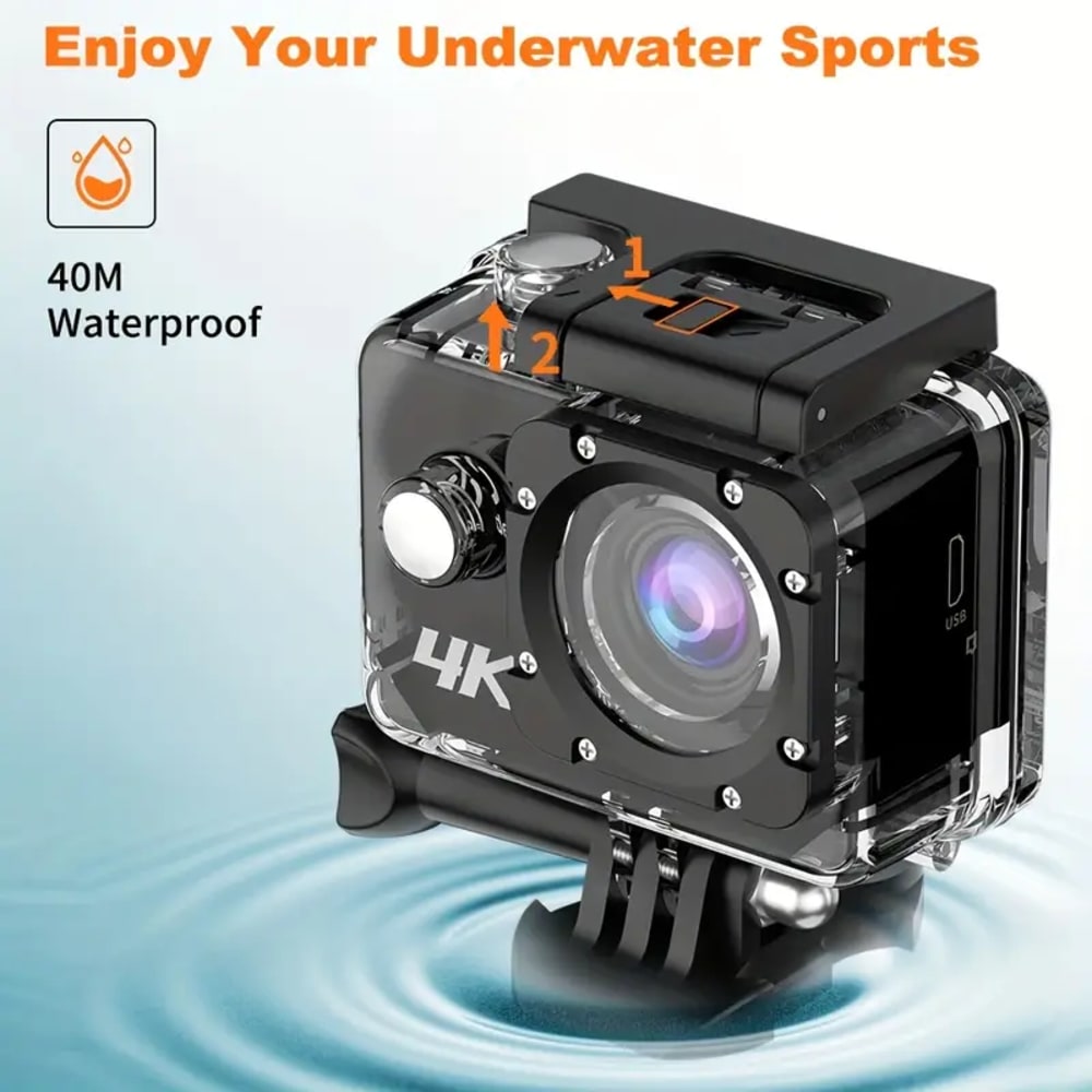 4K30FPS-action camera ultra high definition underwater camera